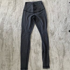 Lululemon Super High Rise Grey Leggings